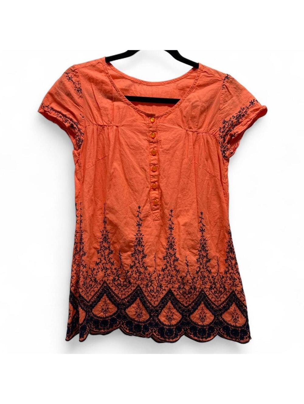 Beach Orange Blouse